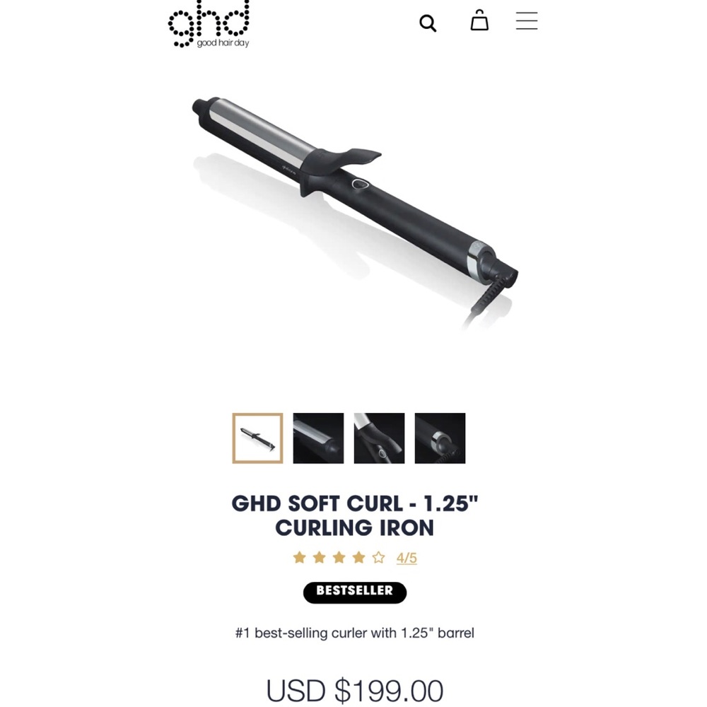 GHD Soft Curve 1.25” Curling Iron - Picture 2 of 2